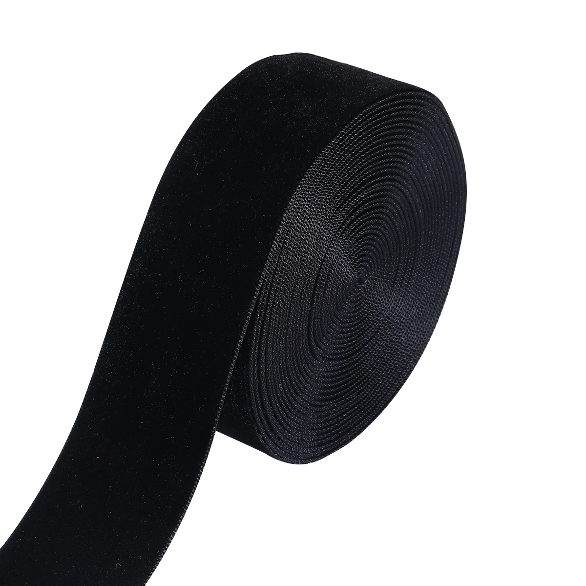 5-10yards/roll Velvet Ribbons Black Wine Red Color Single Face Flocking Webbing For DIY Christmas Crafts Wrapping Decoration