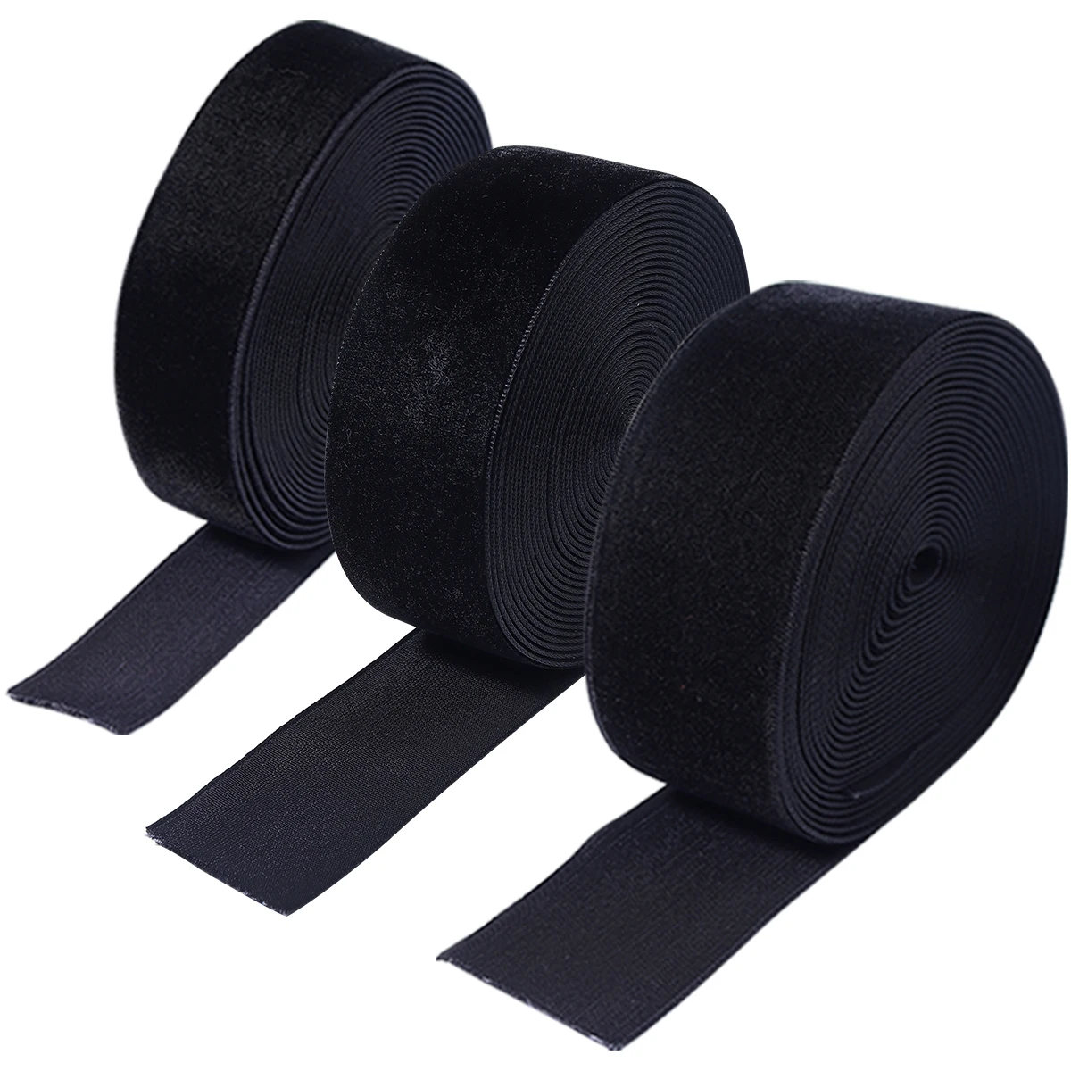5-10yards/roll Velvet Ribbons Black Wine Red Color Single Face Flocking Webbing For DIY Christmas Crafts Wrapping Decoration