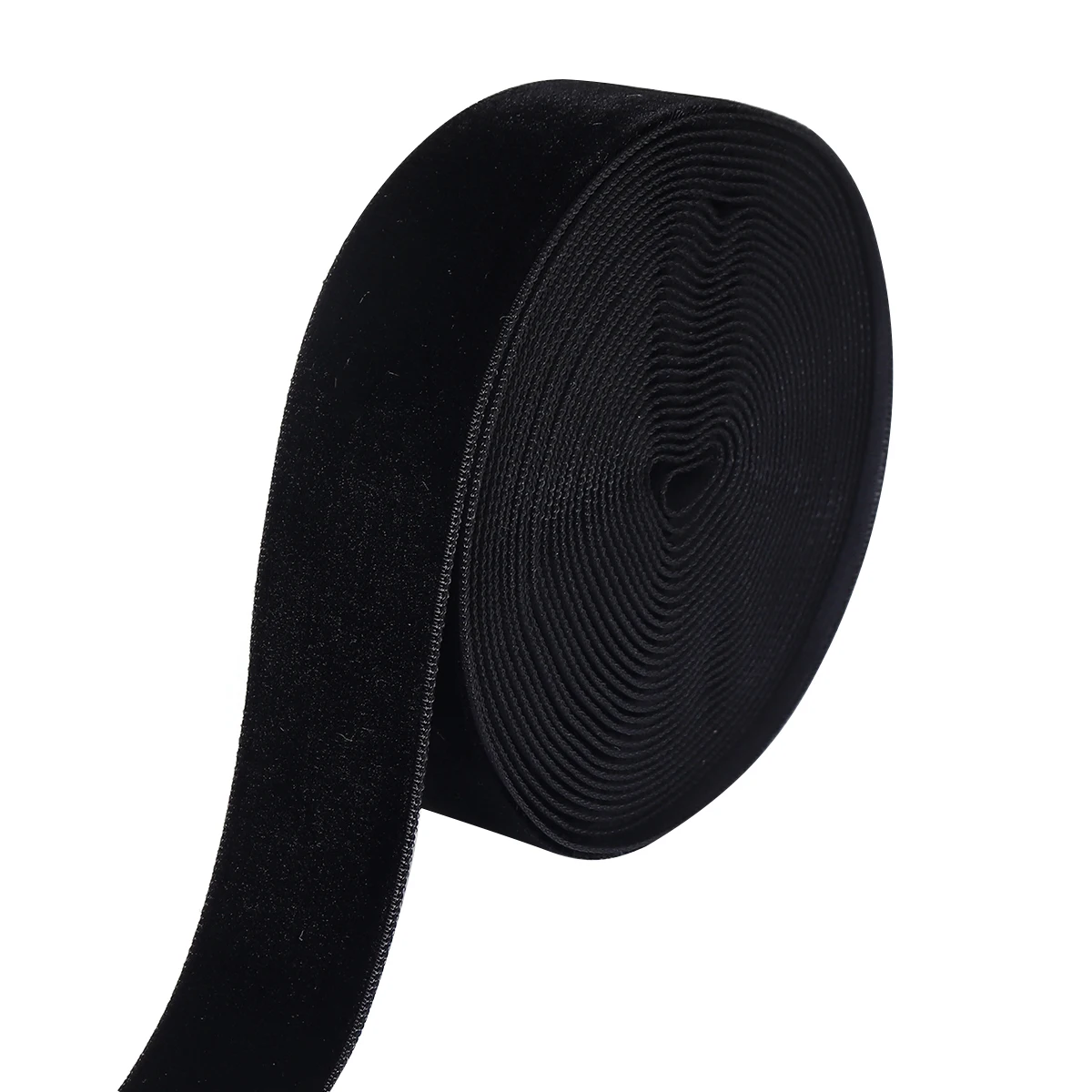 5-10yards/roll Velvet Ribbons Black Wine Red Color Single Face Flocking Webbing For DIY Christmas Crafts Wrapping Decoration