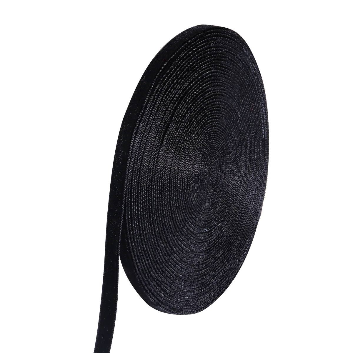 5-10yards/roll Velvet Ribbons Black Wine Red Color Single Face Flocking Webbing For DIY Christmas Crafts Wrapping Decoration