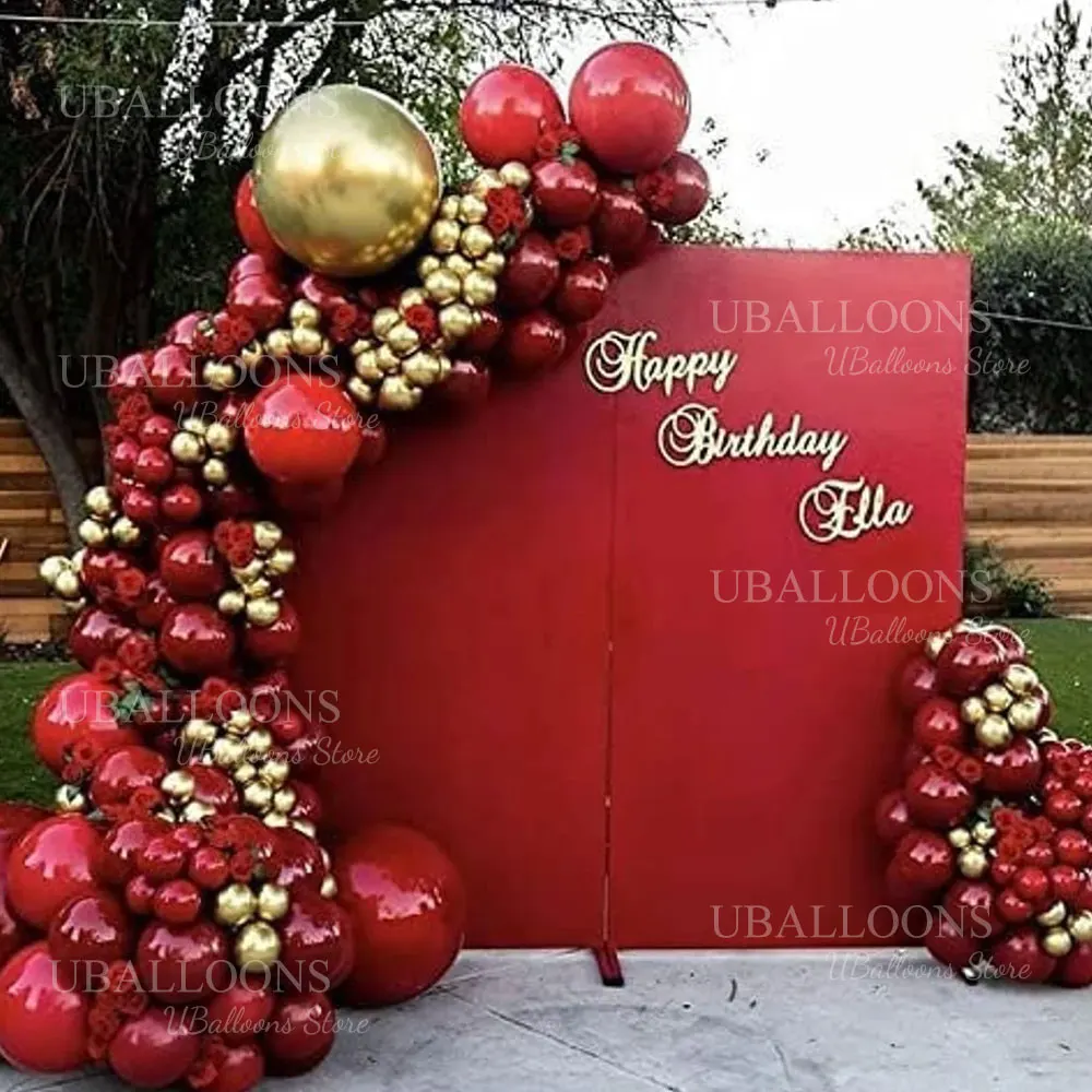 10/30/50Pcs Red Balloons Dark Wine Red Garnet Burgundy Latex Balloons for Birthday Christmas Engagement Wedding Party Decoration