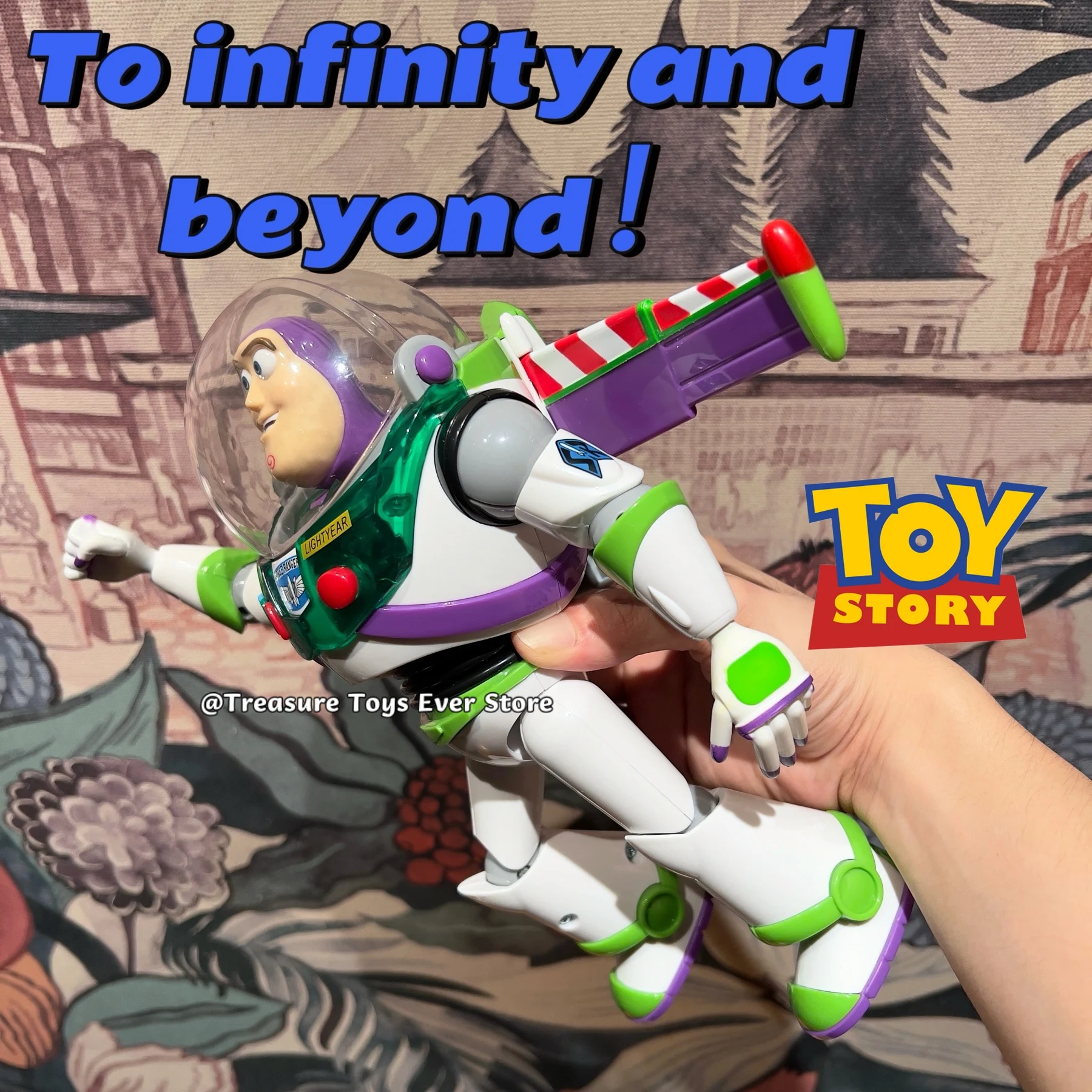 25CM Disney Pixar Toy Story 4 Talking Spanish Buzz Lightyear Woody Jessie Interactive Action Figure Toys Christmas Gift