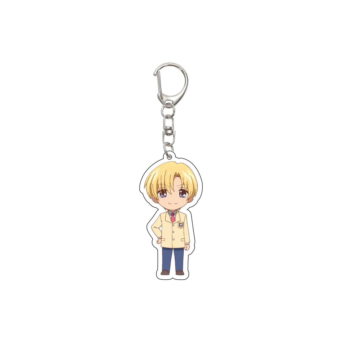 55MM Anime CLANNAD Keychain Okazaki Tomoya/Nagisa Furukawa/Okazaki Ushio Key Chain Acrylic Model Plate Christmas Gifts