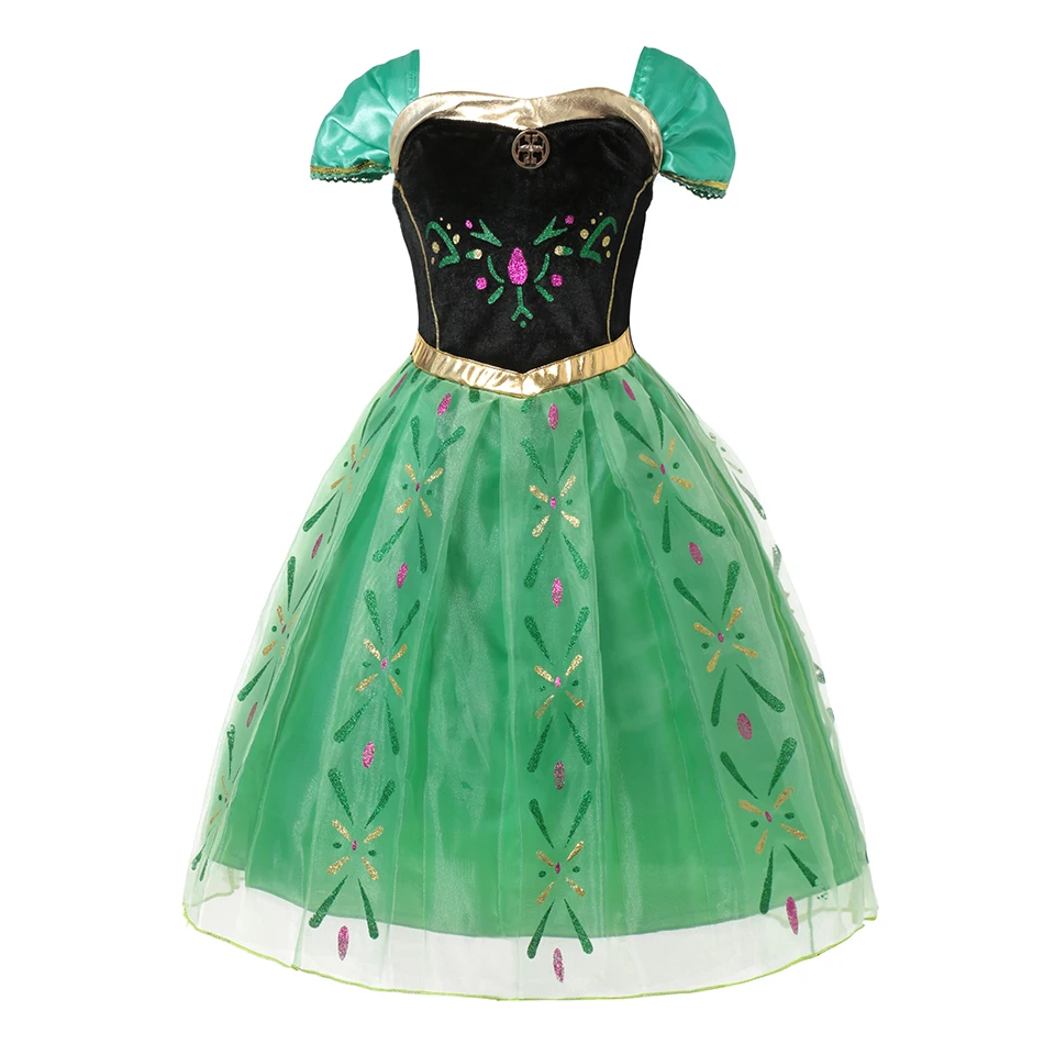 Cinderella Anna Elsa Costume Children Princess Dress for Girls Kids Cosplay Snow White Christmas Carnival Party Disguise Outfit