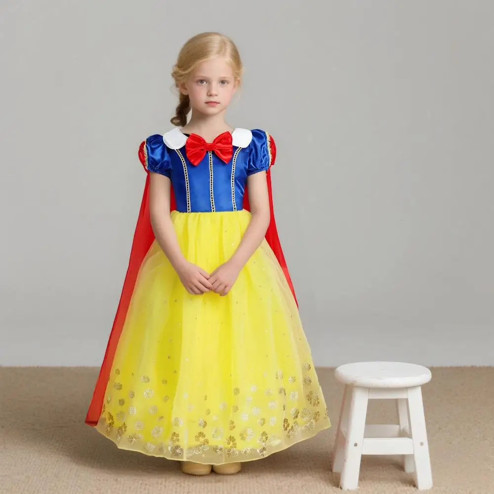 Cinderella Anna Elsa Costume Children Princess Dress for Girls Kids Cosplay Snow White Christmas Carnival Party Disguise Outfit