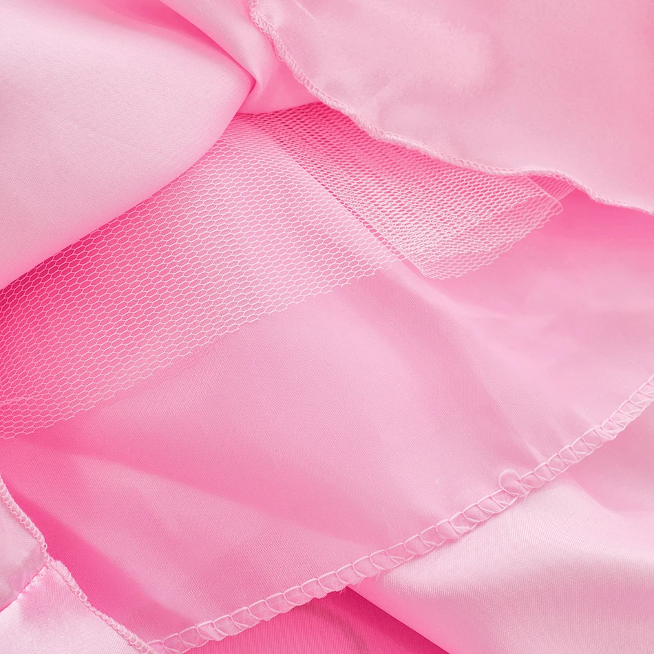Baby Girl Party Ball Gown Girls Pink Dress Sets Child Christmas Clothes Kids Halloween Sleeping Beauty Aurora Princess Dresses