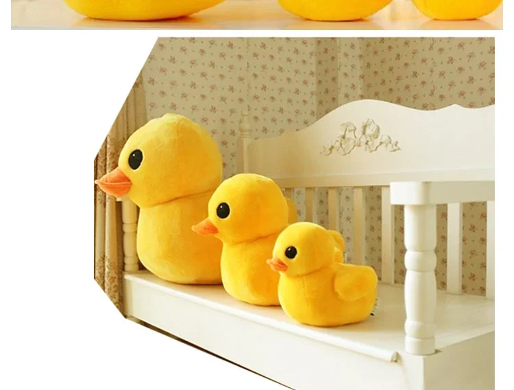 Giant Yellow Duck Plush Animal 20/30/50CM Kawaii Little Duck Doll Wholesale Christmas Gifts Soft Toy for All Ages