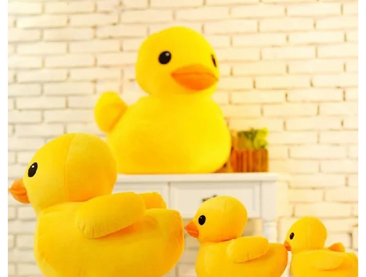 Giant Yellow Duck Plush Animal 20/30/50CM Kawaii Little Duck Doll Wholesale Christmas Gifts Soft Toy for All Ages