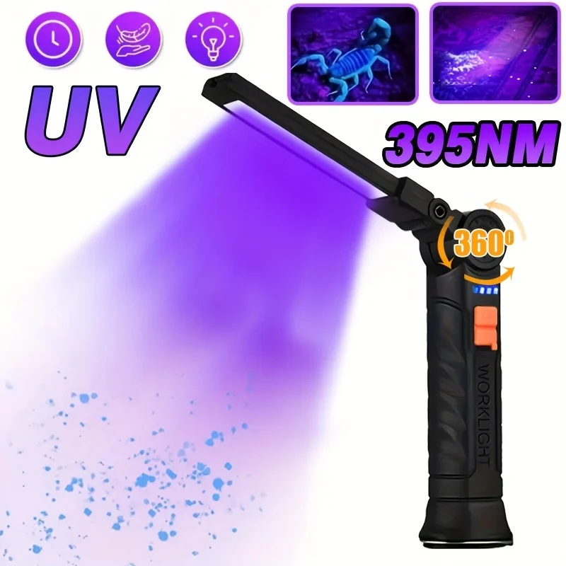 USB Rechargeable Handheld UV Light for Resin Curing Foldable Resin Curing Light DIY Crafting Supplies Gift, Christmas