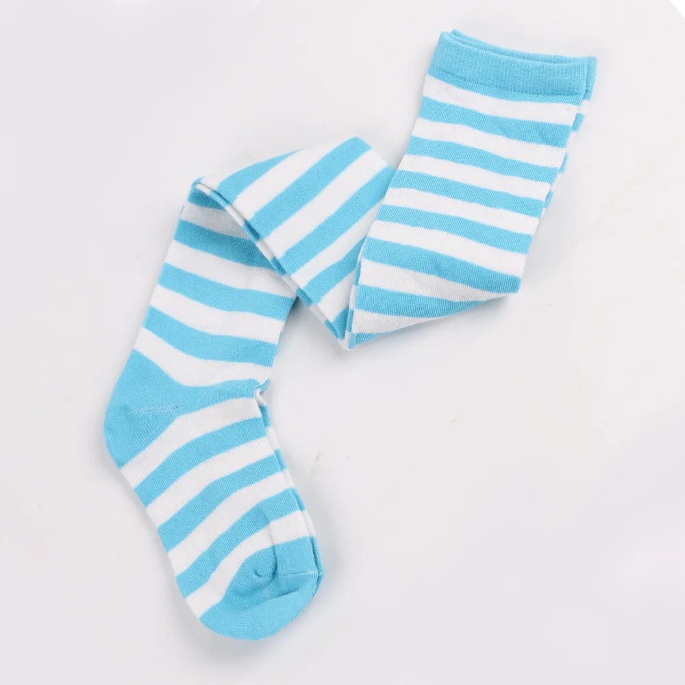 Striped Long Socks Women Over Knee High Stockings Christmas Halloween Cosplay Anime Performance Party Pinstripe Socks Gifts New
