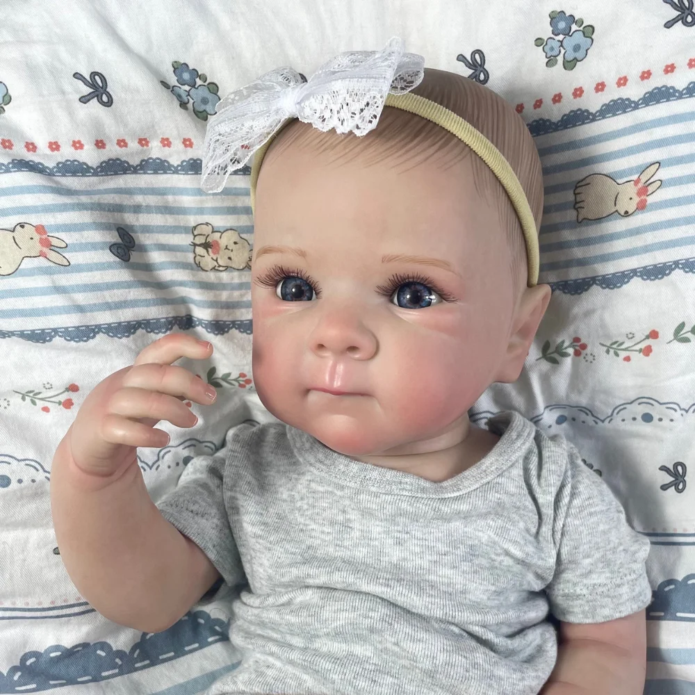MRB 18 Inch Bettie Full Body Vinyl Girl Washable Reborn Baby Doll With Painted Lifelike Hair Bebe Reborn Christmas Toys