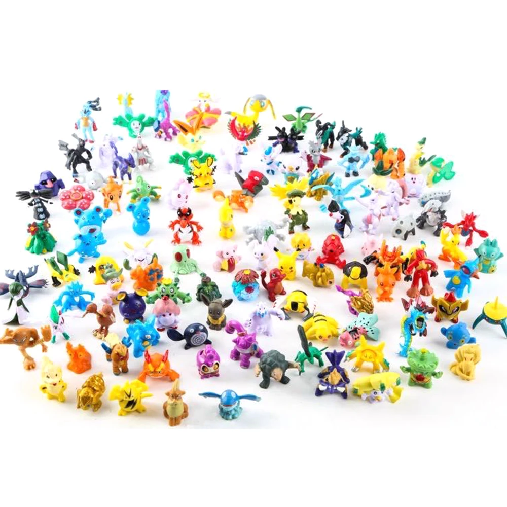 144pcs Action Figure Toys Mini Figures Model Toy Anime Doll Birthday Christmas Gifts