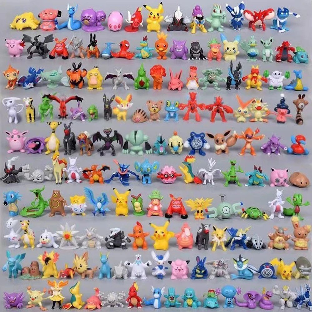 144pcs Action Figure Toys Mini Figures Model Toy Anime Doll Birthday Christmas Gifts