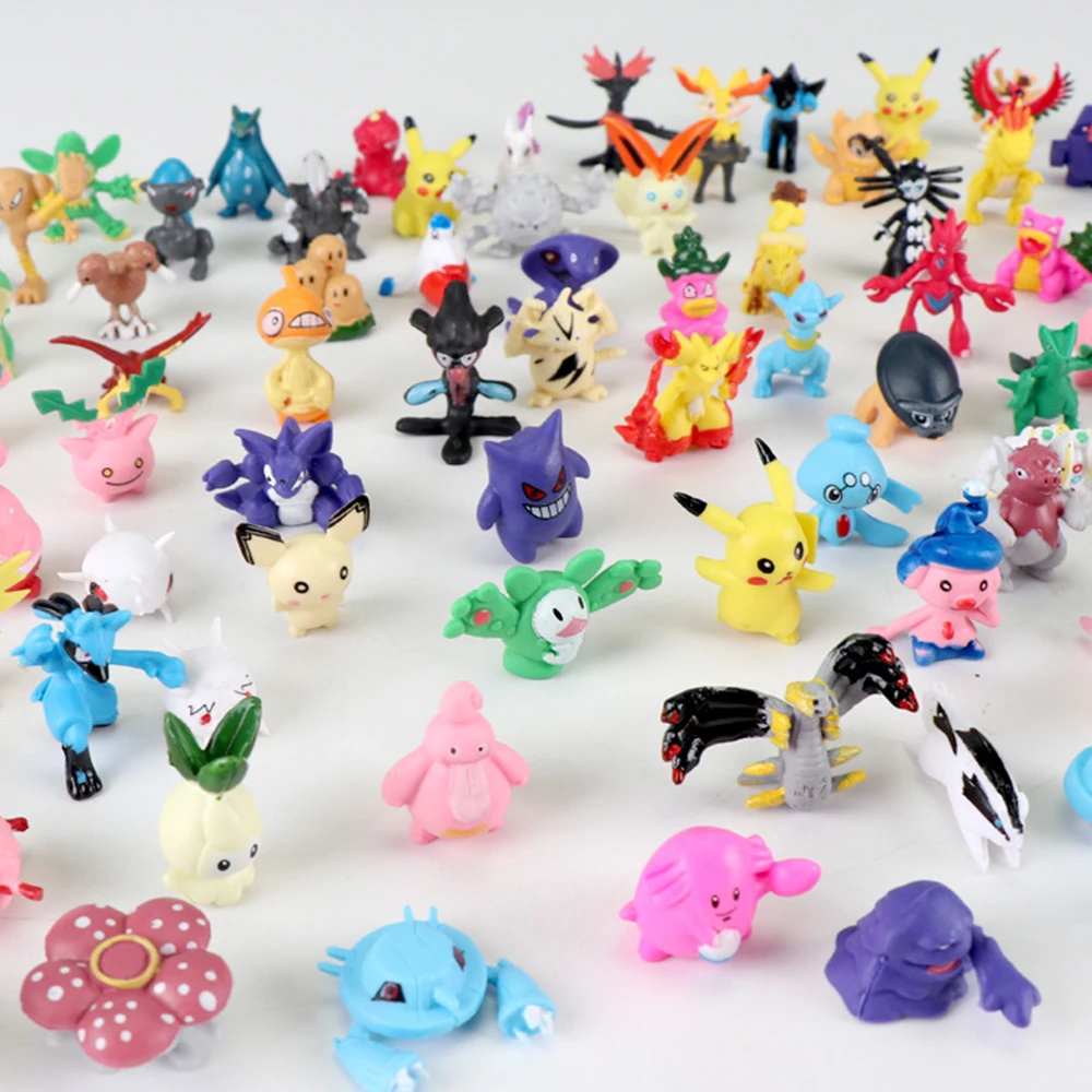 144pcs Action Figure Toys Mini Figures Model Toy Anime Doll Birthday Christmas Gifts