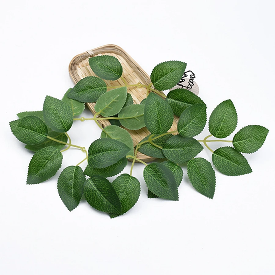 50Pcs Silk Rose Leaves Christmas Decorations Home Diy Gifts Candy Box Wedding Decorative Flowers Wall Wreaths Artificial Plants