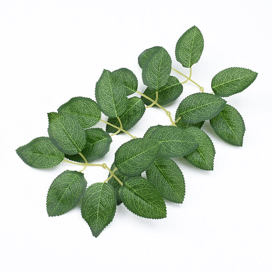 50Pcs Silk Rose Leaves Christmas Decorations Home Diy Gifts Candy Box Wedding Decorative Flowers Wall Wreaths Artificial Plants