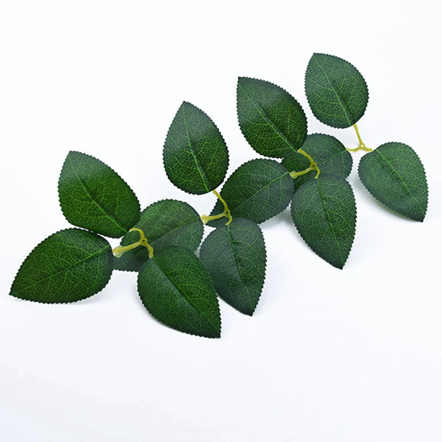 50Pcs Silk Rose Leaves Christmas Decorations Home Diy Gifts Candy Box Wedding Decorative Flowers Wall Wreaths Artificial Plants