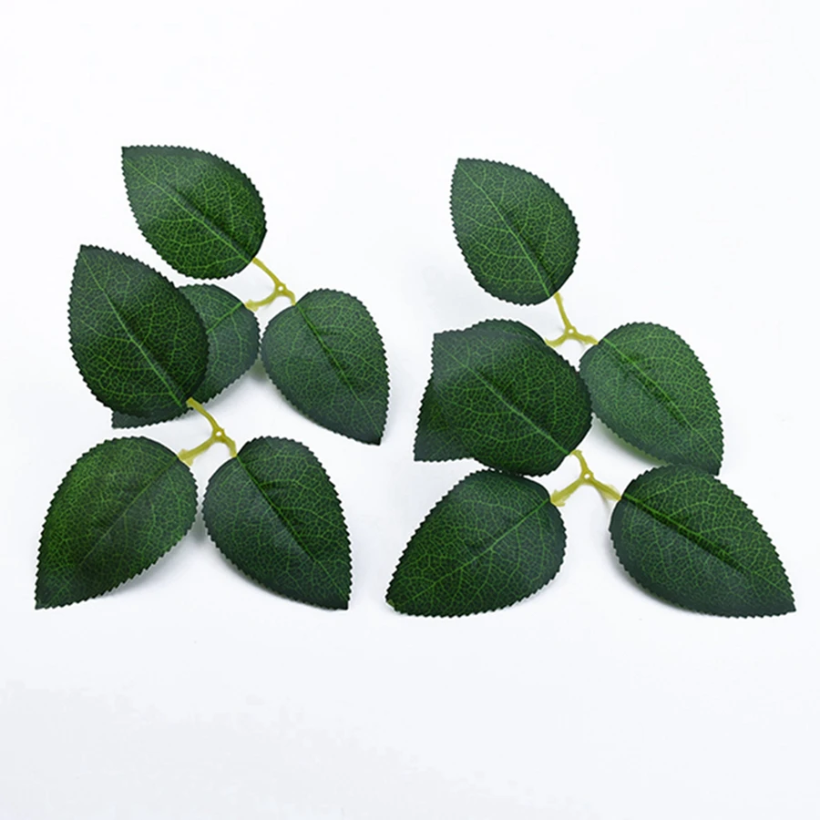 50Pcs Silk Rose Leaves Christmas Decorations Home Diy Gifts Candy Box Wedding Decorative Flowers Wall Wreaths Artificial Plants