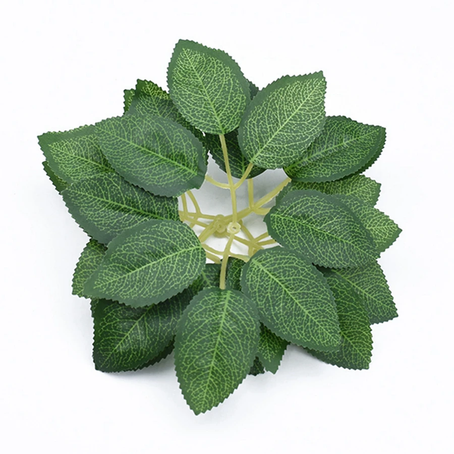 50Pcs Silk Rose Leaves Christmas Decorations Home Diy Gifts Candy Box Wedding Decorative Flowers Wall Wreaths Artificial Plants