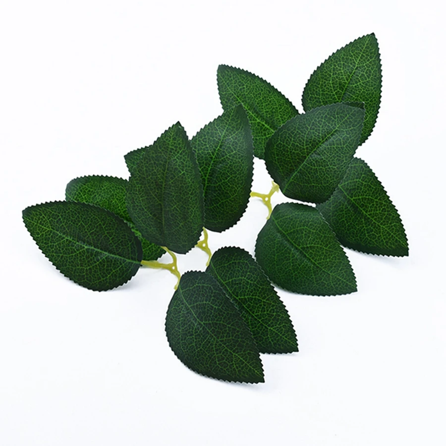 50Pcs Silk Rose Leaves Christmas Decorations Home Diy Gifts Candy Box Wedding Decorative Flowers Wall Wreaths Artificial Plants
