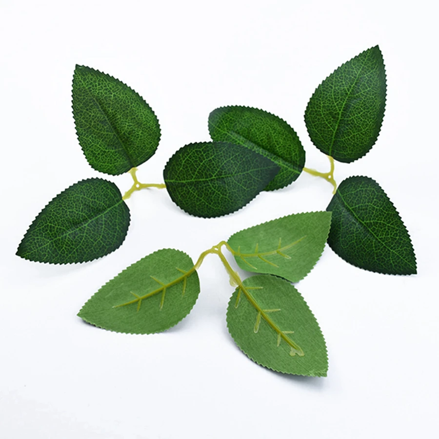 50Pcs Silk Rose Leaves Christmas Decorations Home Diy Gifts Candy Box Wedding Decorative Flowers Wall Wreaths Artificial Plants