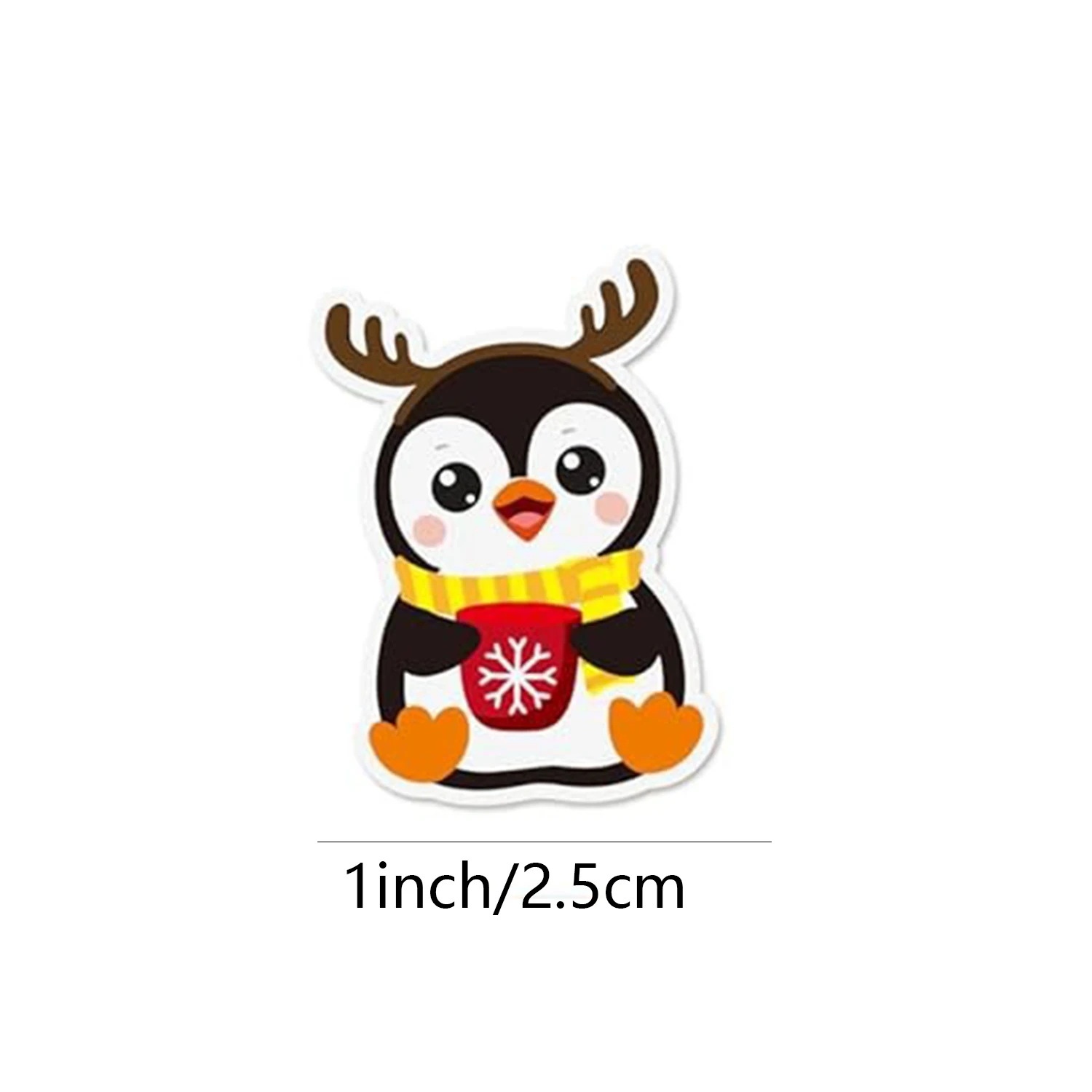 50-500pcs Penguin Animal Sticker Merry Christmas Stickers Christmas Theme Seal Labels For DIY Gift Baking Package Envelope
