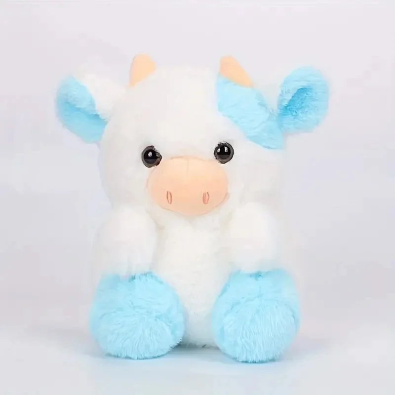 Adorable 7.87in Colorful Strawberry Dairy Cow Plush Toy - Perfect Birthday Christmas Gift for Kids & Room Decor!