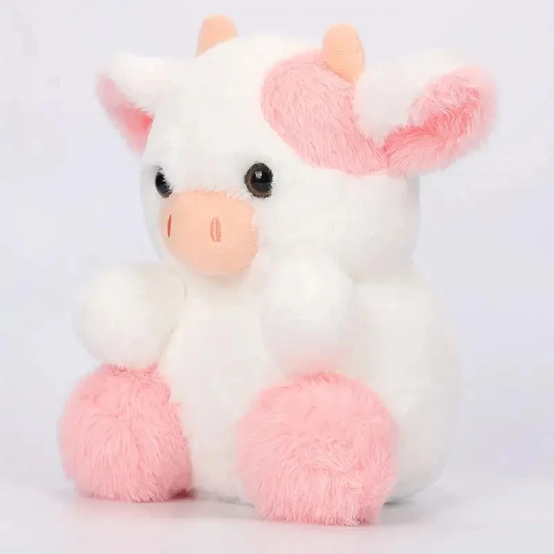Adorable 7.87in Colorful Strawberry Dairy Cow Plush Toy - Perfect Birthday Christmas Gift for Kids & Room Decor!