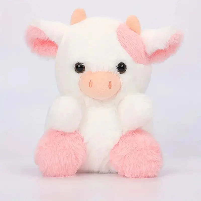Adorable 7.87in Colorful Strawberry Dairy Cow Plush Toy - Perfect Birthday Christmas Gift for Kids & Room Decor!