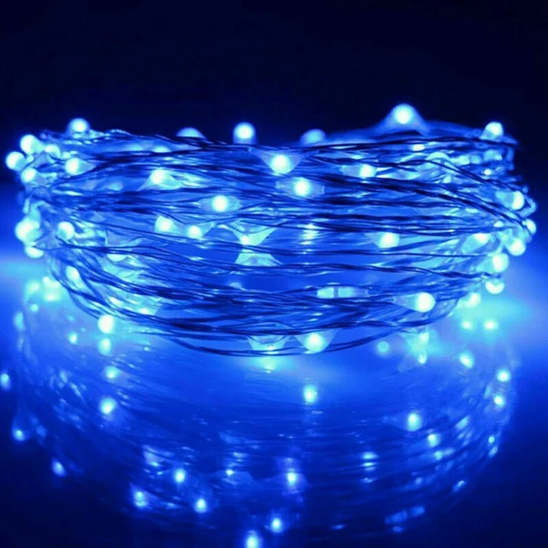 1 /2 /3/5/10m Copper Wire LED Fairy String Lights Battery Powered Garland For Holiday Christmas Lights Wedding Party Decoration