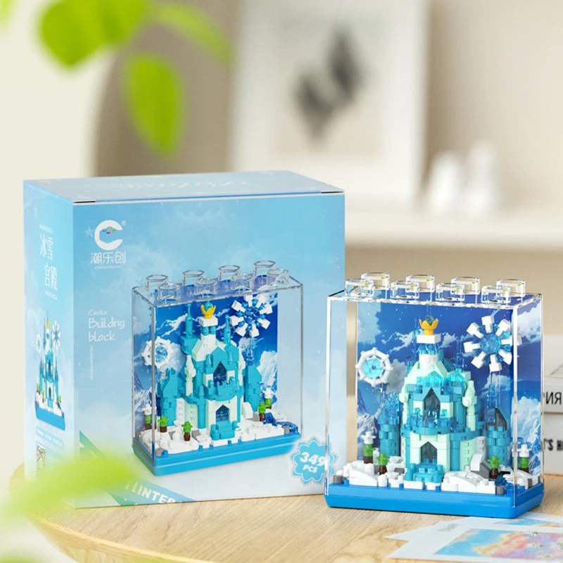 New Castle Building Blocks Palace Fairy Tale Castle Wedding Chapel Micro Particle Educational Toys Children's Christmas Gift
