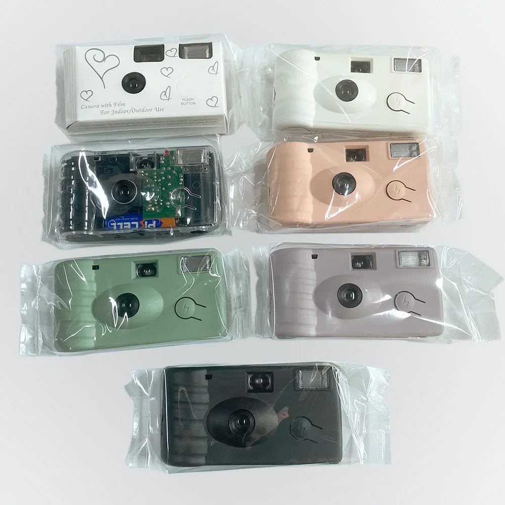 Film Camera Disposable 35mm Vintage Single Use Camara with Flash Retro One Time Use Kamera for Wedding Birthday Christmas Gifts