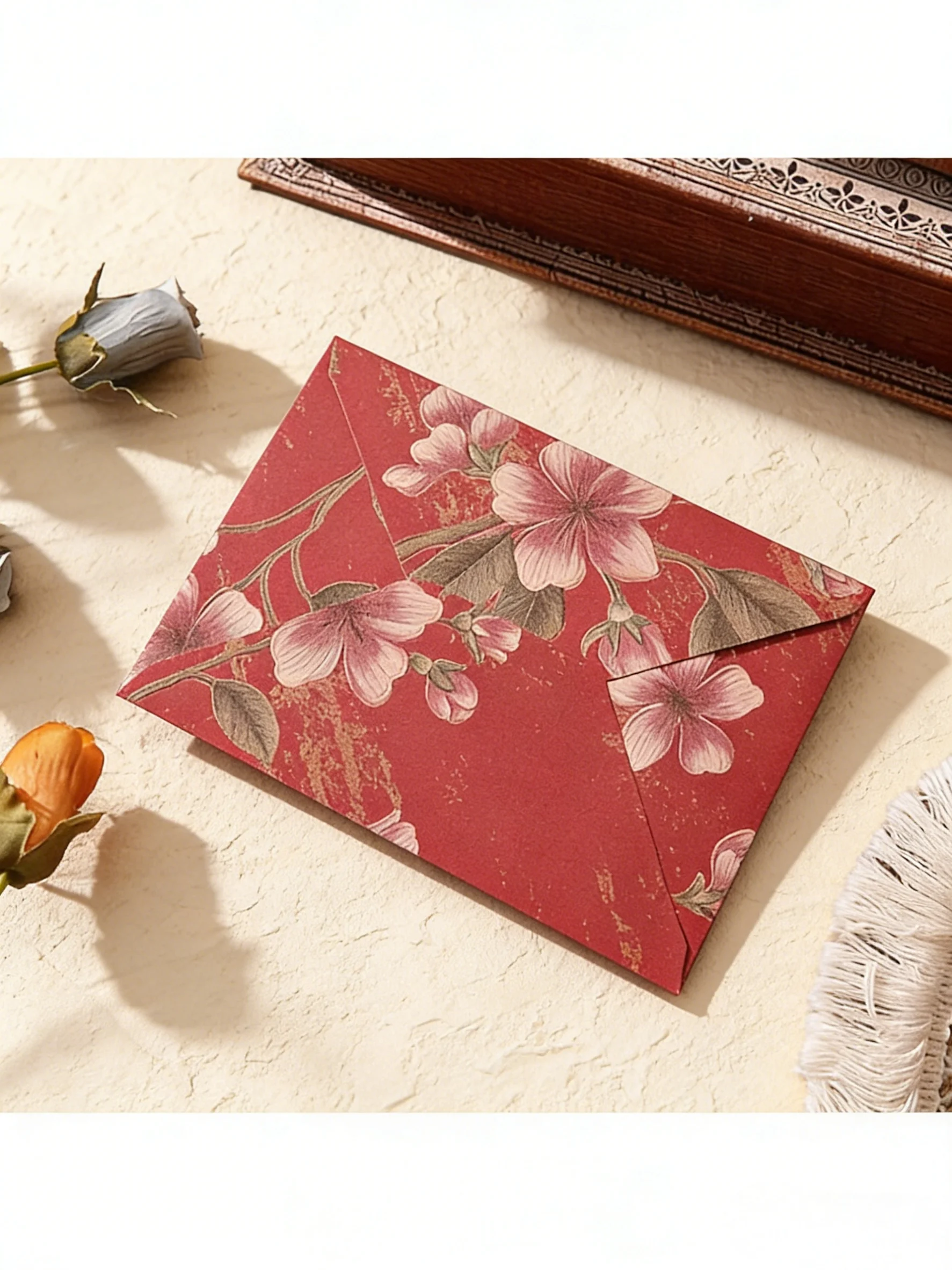 20pcs Vintage Embossed Envelopes Set Premium Bulk Invitation Envelopes for Wedding Birthday Graduation Christmas Party