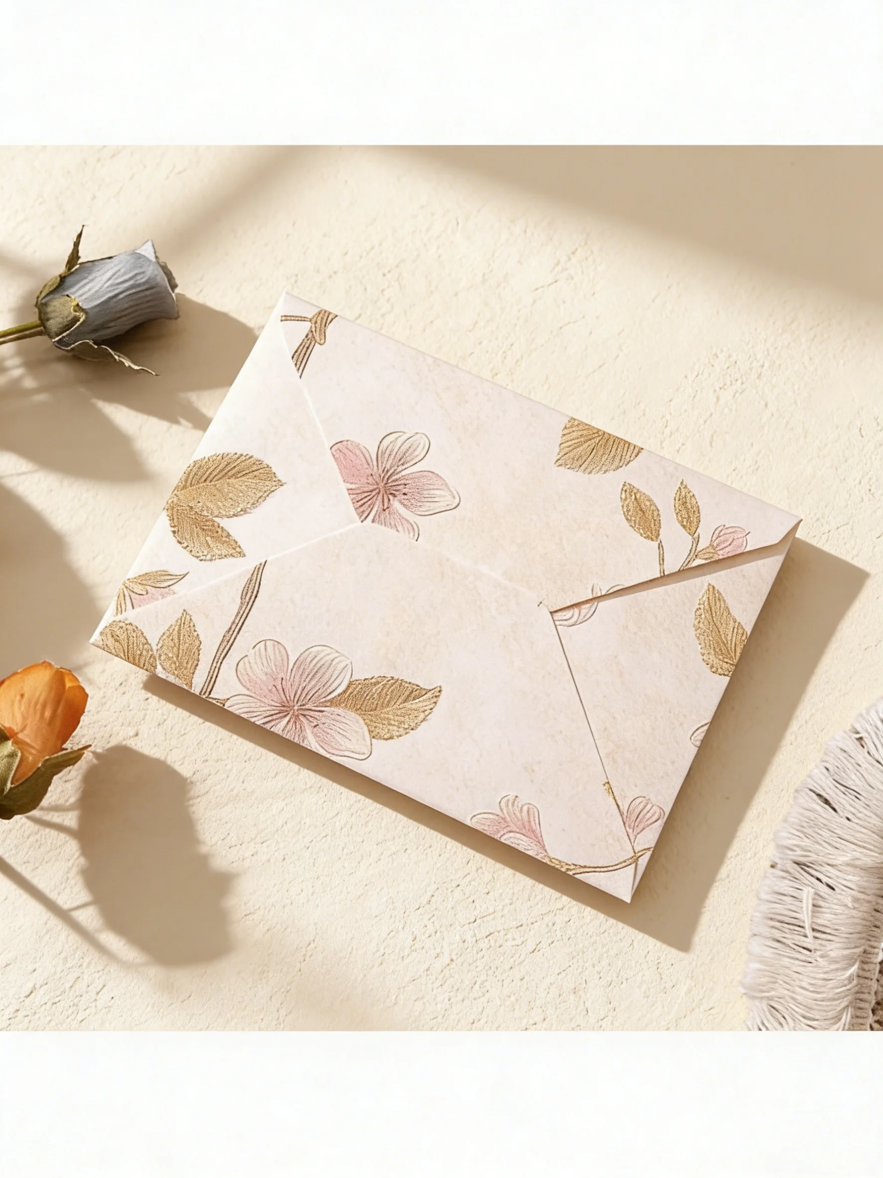 20pcs Vintage Embossed Envelopes Set Premium Bulk Invitation Envelopes for Wedding Birthday Graduation Christmas Party