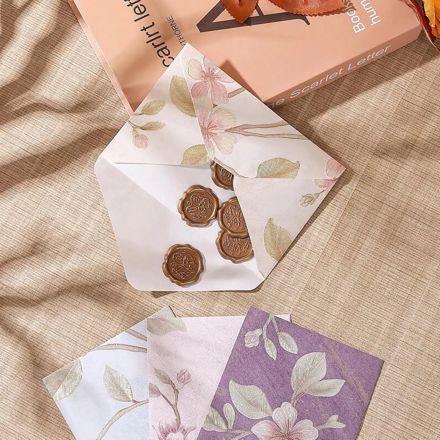 20pcs Vintage Embossed Envelopes Set Premium Bulk Invitation Envelopes for Wedding Birthday Graduation Christmas Party
