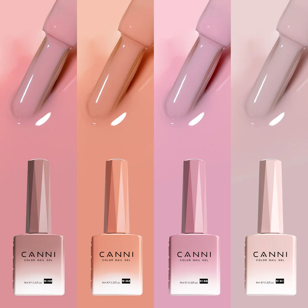 CANNI Christmas Color Gel Polish 9ml Hema Free TPO Free Nail Gel Polish Winter Colors Semi Permanent Gel Super Texture Brush