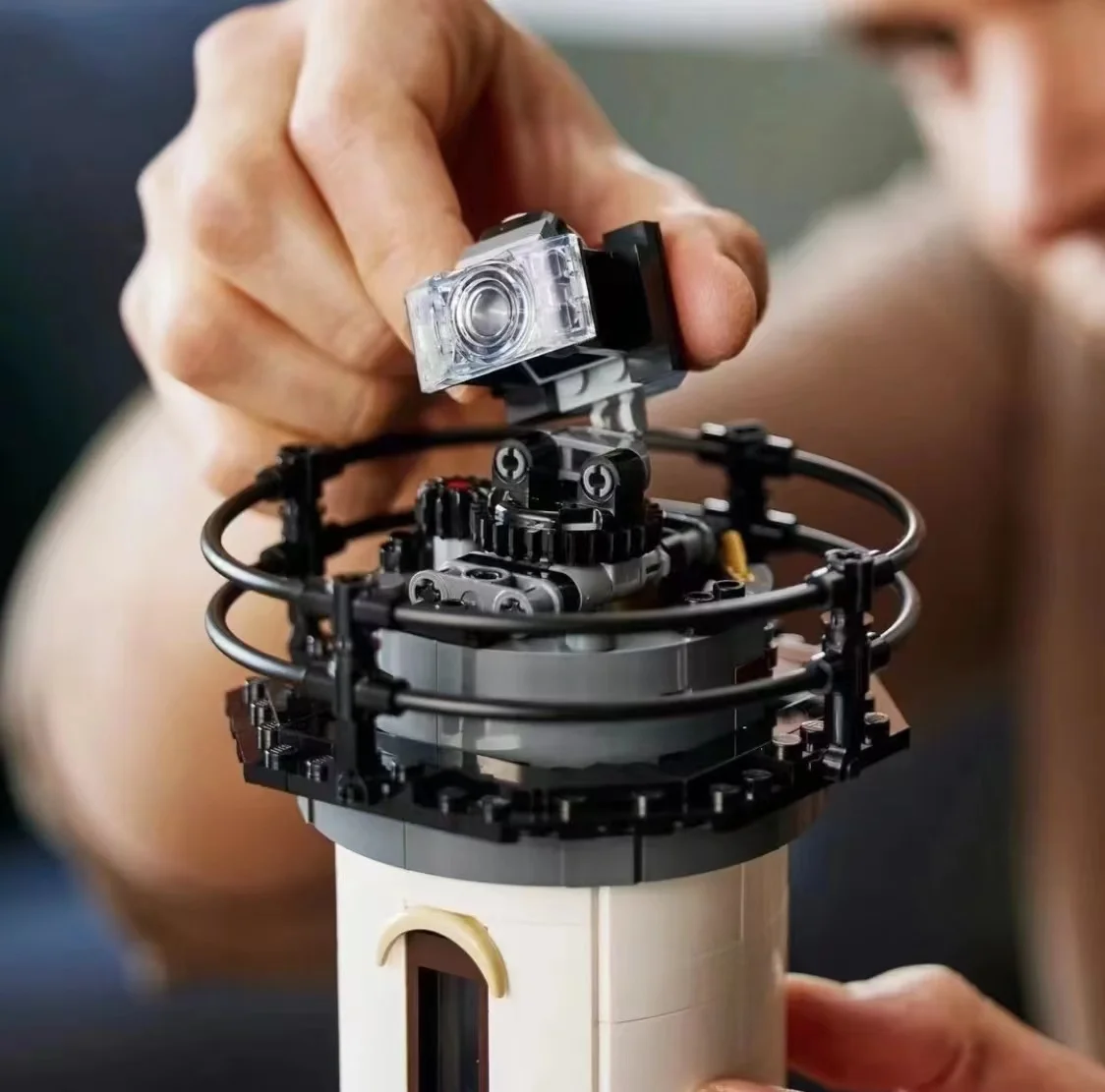 In Stock Technical Motorised Lighthouse Diy Educational Toy Without Box Assembled Building Blocks For Adults's Christmas Gifts
