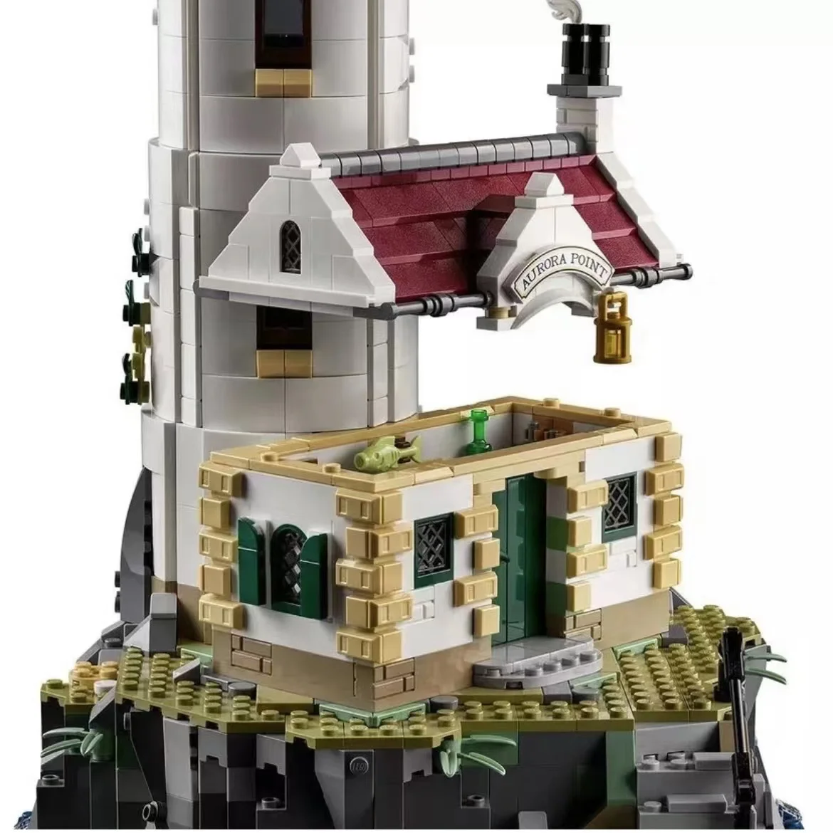 In Stock Technical Motorised Lighthouse Diy Educational Toy Without Box Assembled Building Blocks For Adults's Christmas Gifts