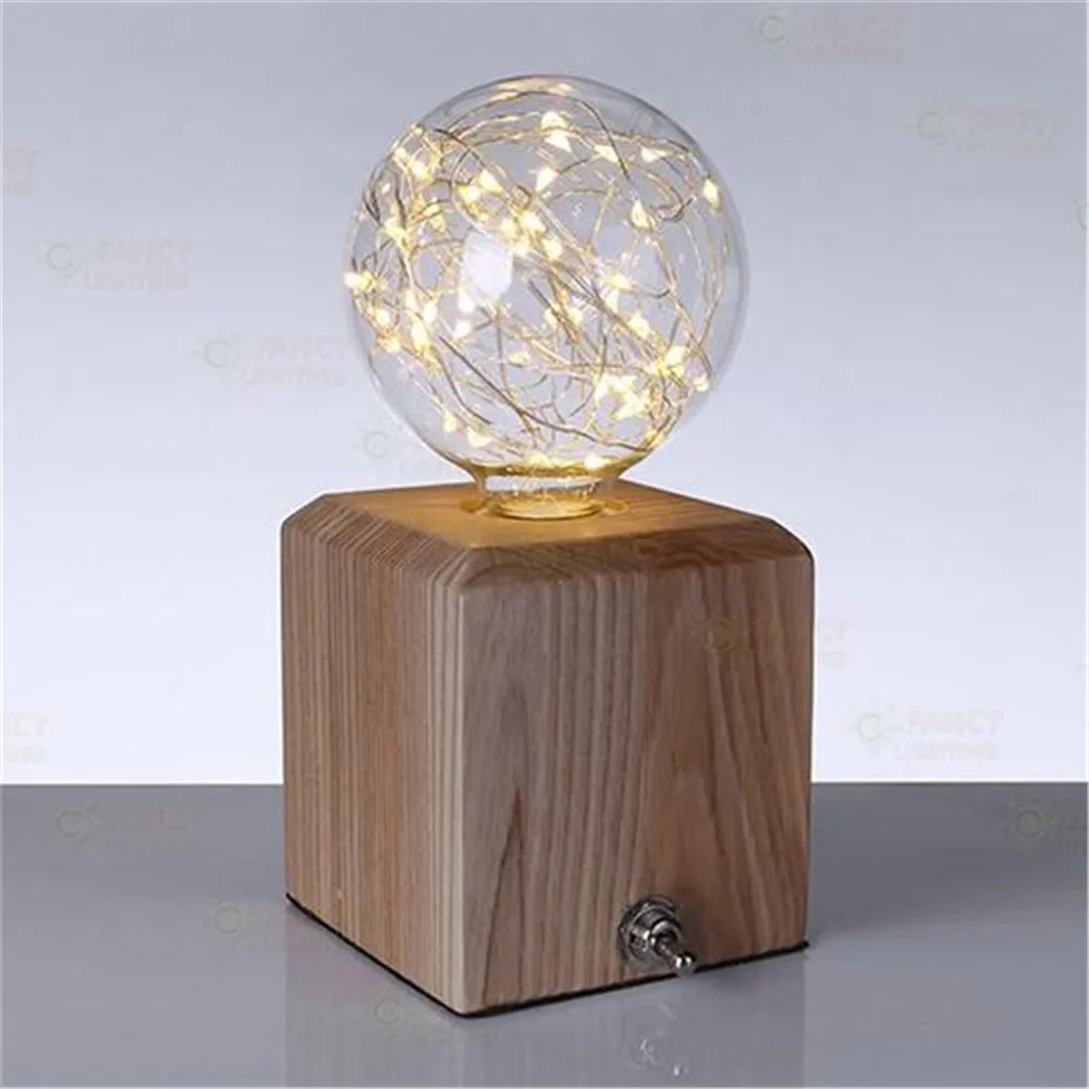 1pcs Colorful G95 LED Filament Bulbs Starry Sky Copper Wire Bulb Chirstmas String Lamp Glass for Indoor Christmas Decor