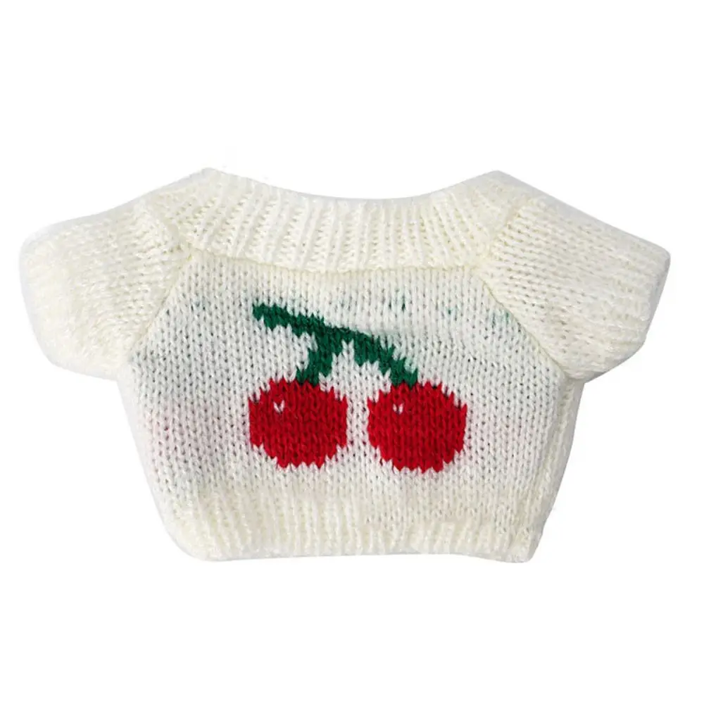 20CM Doll Clothes Knitted Sweater Christmas Santa Claus Warm Tops Outfits For Idol Dolls Accessories Plush Toys Clothe Accessory