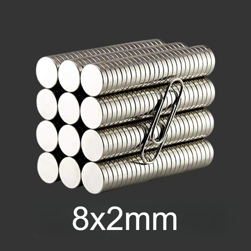 8x2mm Circular Invisible Magnet - Multi Purpose Suitable for Hanging, Christmas DIY, Home, Bag Button, Office, Fixed Aesthetic