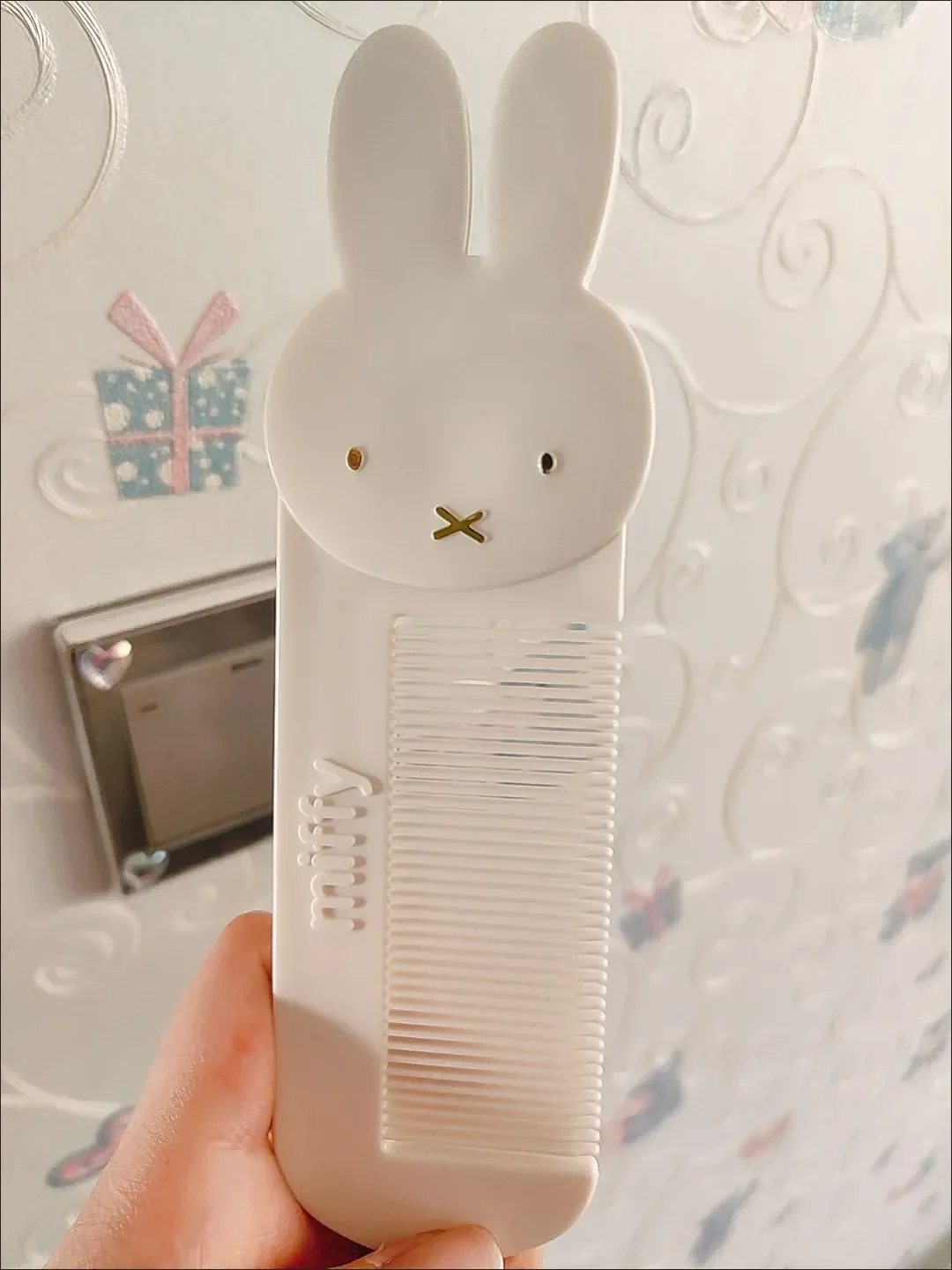 Kawaii Miffy Cute Anti-static Hair Comb Home Close Tooth Comb Portable Straight Hair Long Hair Comb Christmas Gift