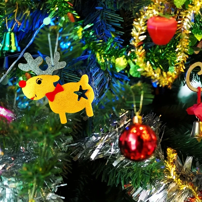 Christmas Reindeer Hanging Ornament Silicone Resin Casting Molds - DIY Craft Animal Shaped Silicone Mold for Epoxy Resin