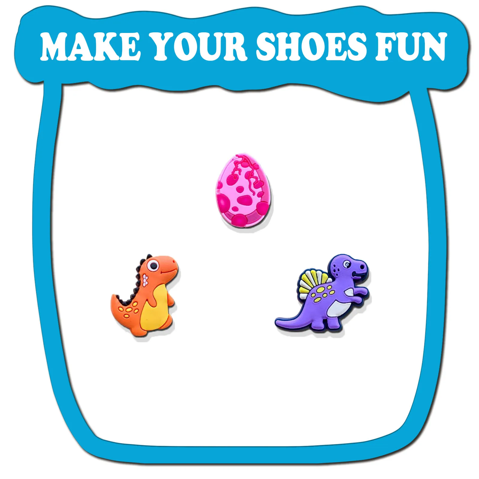 Random 15-30Pcs Dinosaur Series Shoe Charms For Sandals Premium Quality PVC DIY Shoe Decorations Accessories Christmas Gift