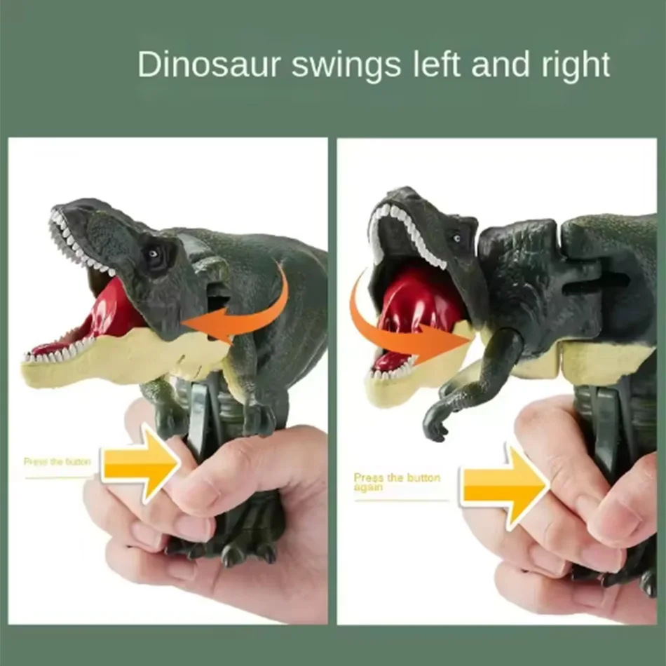 Children Decompression Dinosaur Zazaza Toy Creative Battery-free Telescopic Spring Swing Fidget Toys Christmas Gifts for Kids