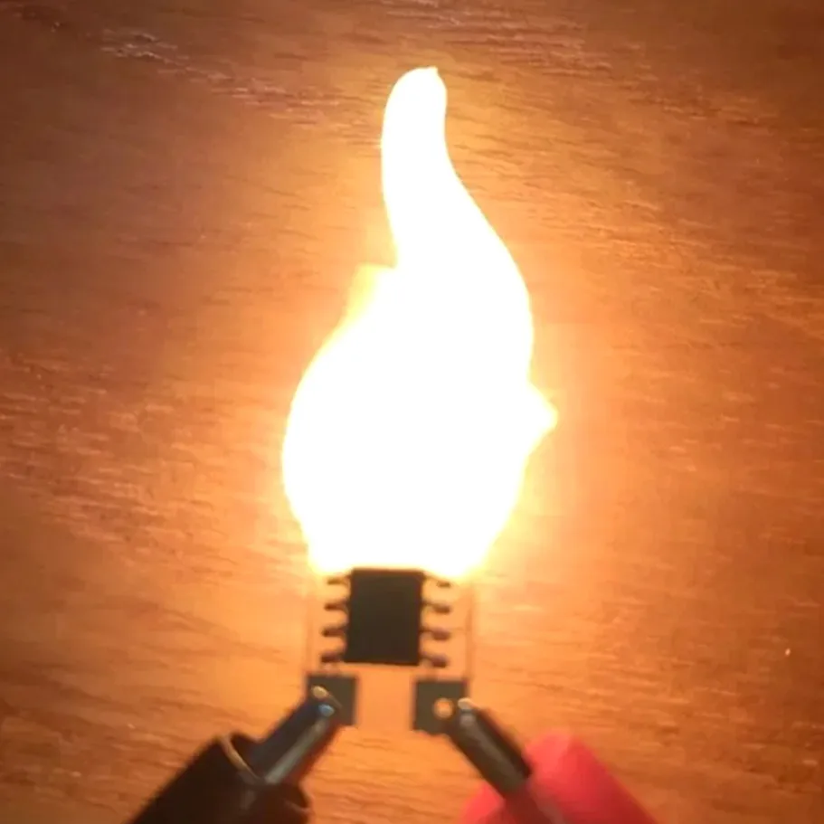 DC 3V-5V Led COB Flash Candles Edison Flame Warm White 2200K LED Filament Diode DIY Christmas Party Decoration 1pcs 30pcs 100pcs