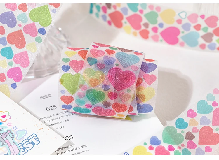 50mm*2m Cute Star pattern Washi Tape Adhesive Diary Sticker Masking Tapes Decorative Christmas DIY Creative Stationery Stickers