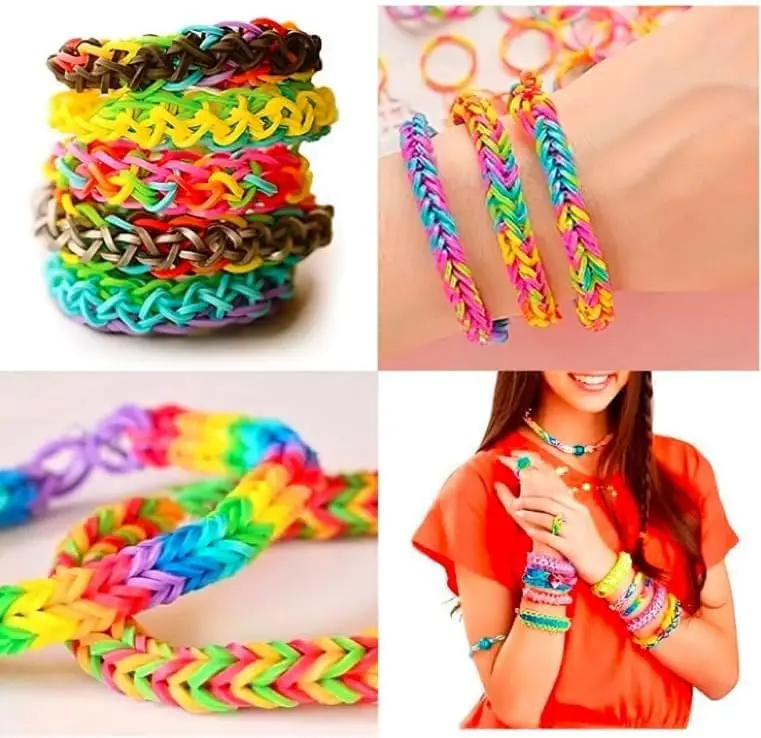 15000+ Rubber Band Bracelet Kit, Loom Bands Vibrant Colours with Storage Box, DIY Friendship Bracelet Making Kit Christmas Gift