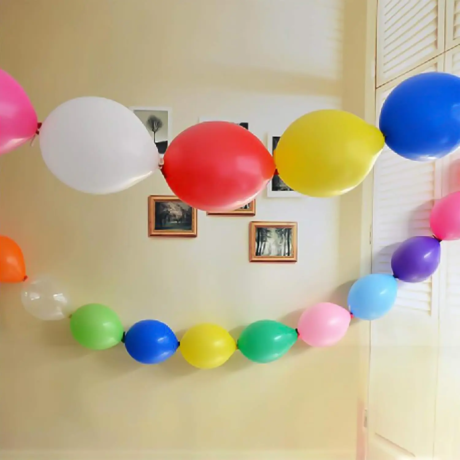 50/30/10Pcs Link Balloon Linking Balloons 6/12inch Metallic Chrome Latex Balloons for Birthday Christmas Wedding Party Decor