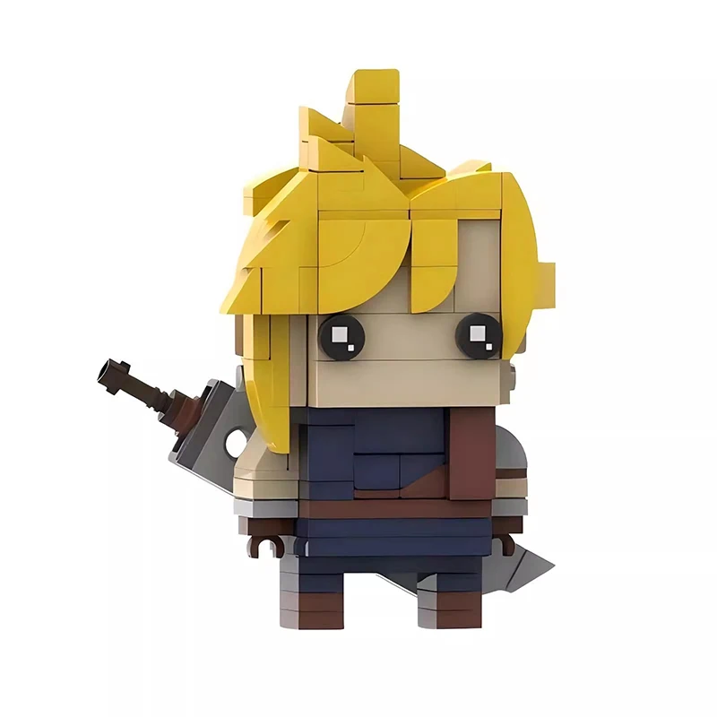 Bricklink MOC Game Fantasyed Action Figures Zack Fair Tifa Aerith Cloud Mog Bricks Sets Building Blocks Kid Toys Christmas Gift